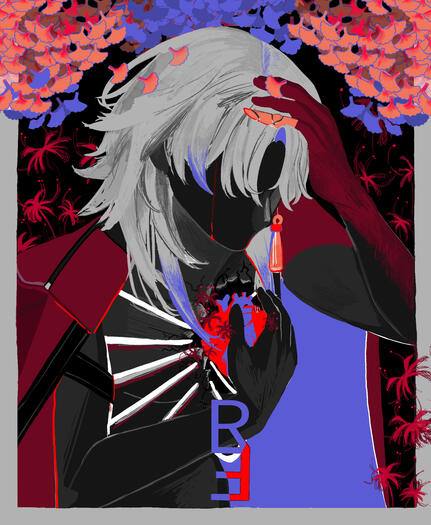 Blade Mortenax. Game character poster.